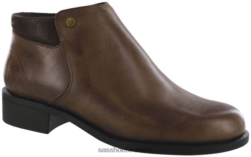 Women SAS Bethany Ankle Boot Versatile X88N2475 Mahogany