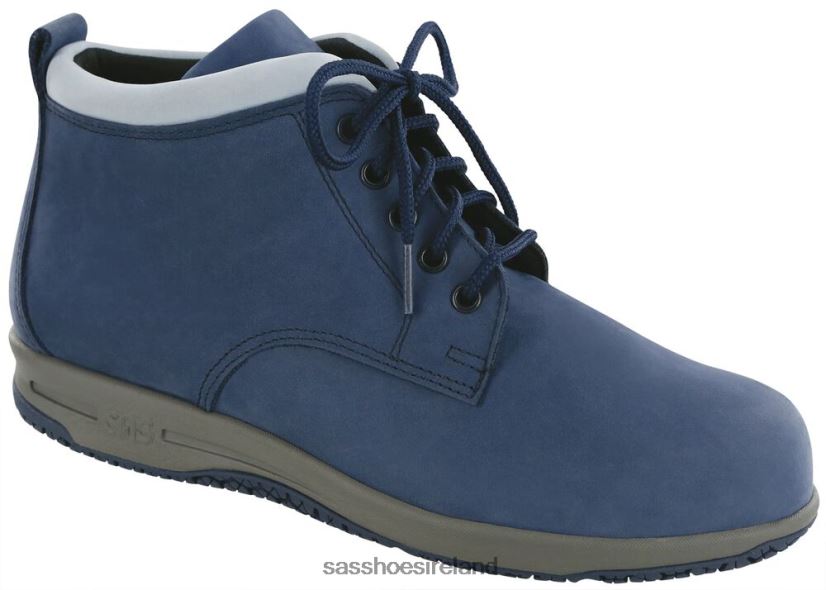 Women SAS Gretchen Chukka Boot Versatile X88N24347 Navy/Light Blue