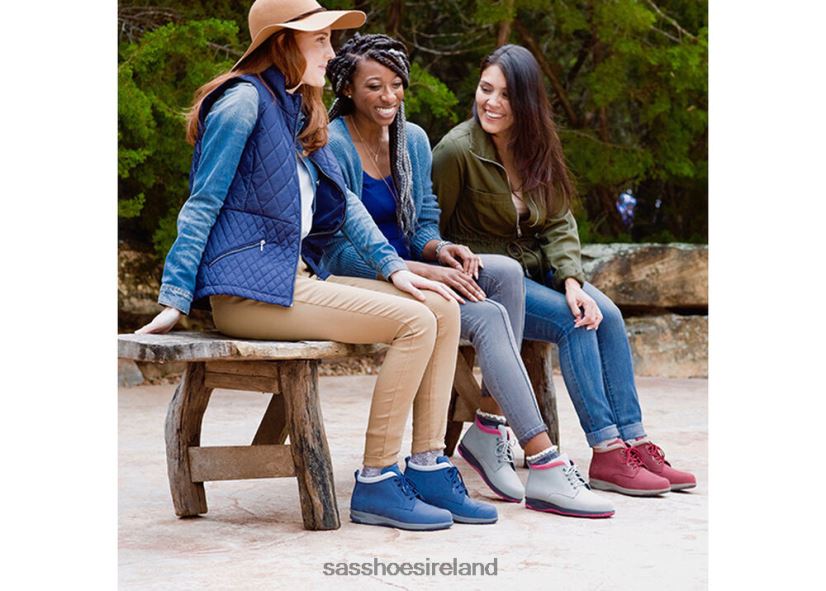 Women SAS Gretchen Chukka Boot Versatile X88N24377 Red/Taupe