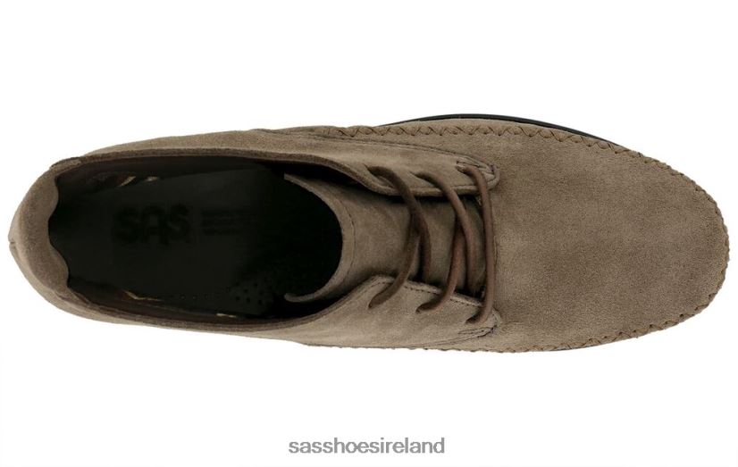 Women SAS Kich Lace Up Ankle Boot Versatile X88N24430 Almond