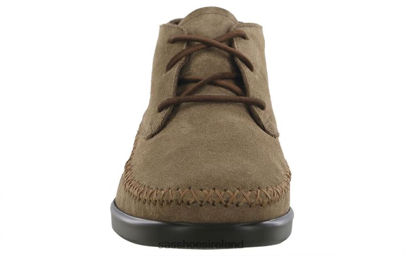 Women SAS Kich Lace Up Ankle Boot Versatile X88N24430 Almond