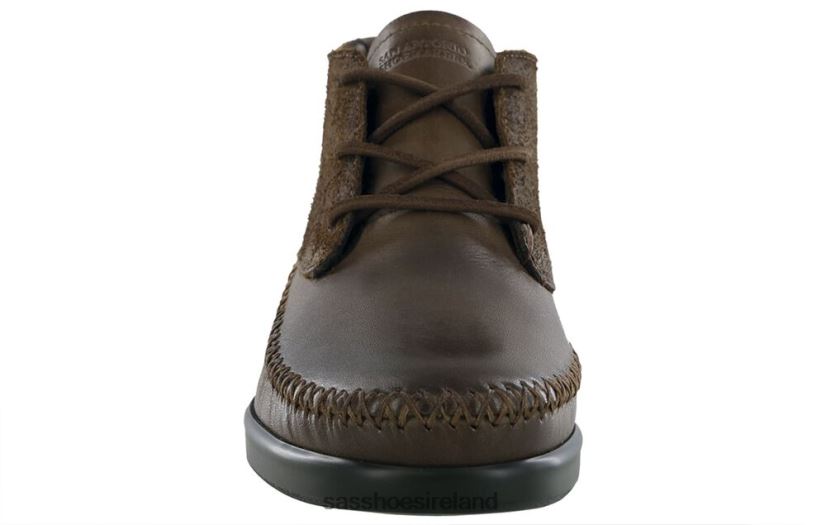 Women SAS Kich Lace Up Ankle Boot Versatile X88N24438 Mahogany