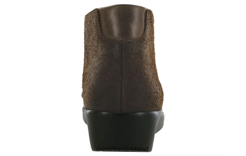 Women SAS Kich Lace Up Ankle Boot Versatile X88N24438 Mahogany