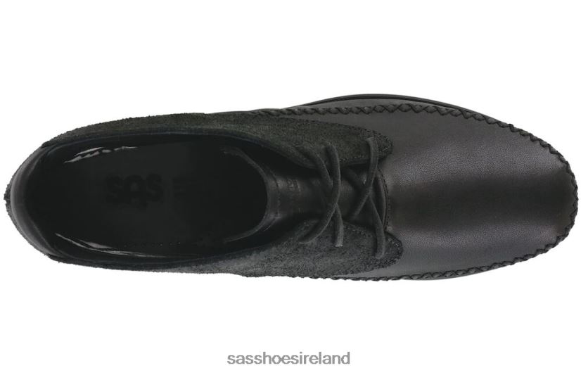 Women SAS Kich Lace Up Ankle Boot Versatile X88N24439 Licorice