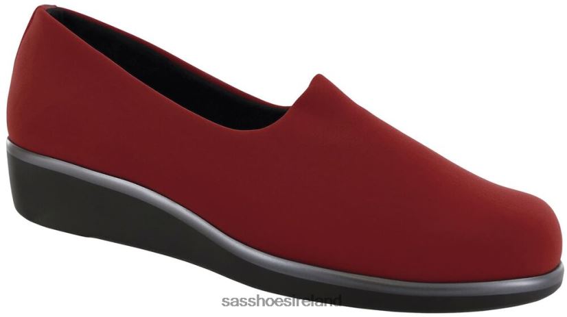 Women SAS Bliss Slip On Wedge Versatile X88N24229 Red