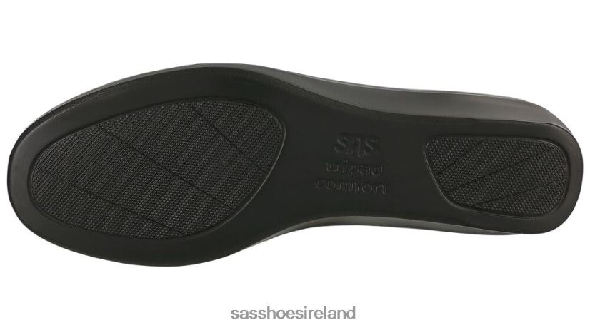 Women SAS Bliss Slip On Wedge Versatile X88N24249 Black Leopard