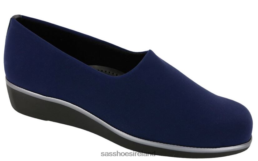Women SAS Bliss Slip On Wedge Versatile X88N24250 Navy