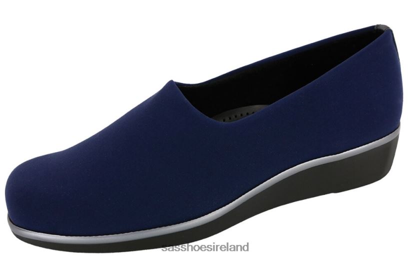 Women SAS Bliss Slip On Wedge Versatile X88N24250 Navy