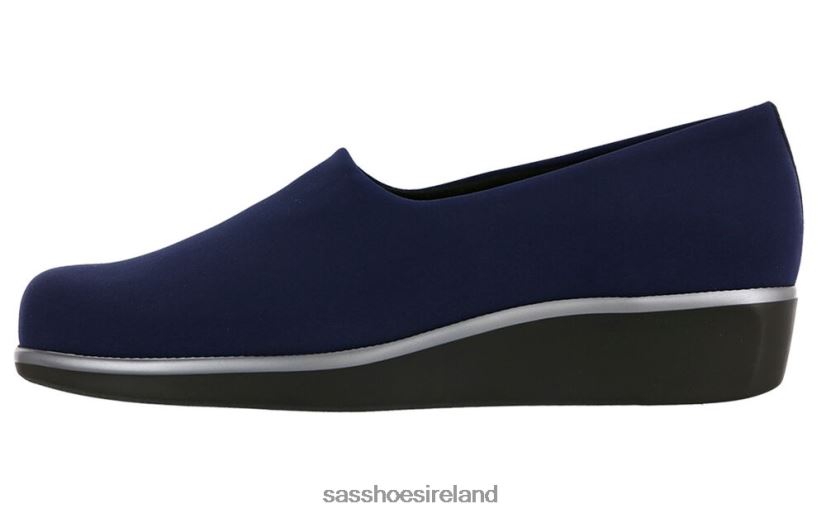 Women SAS Bliss Slip On Wedge Versatile X88N24250 Navy