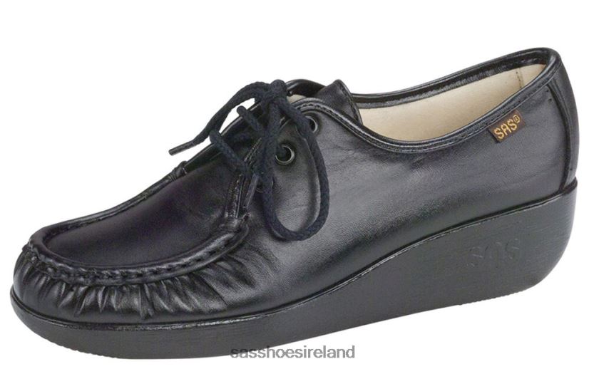 Women SAS Bounce Lace Up Moc Versatile X88N24272 Black