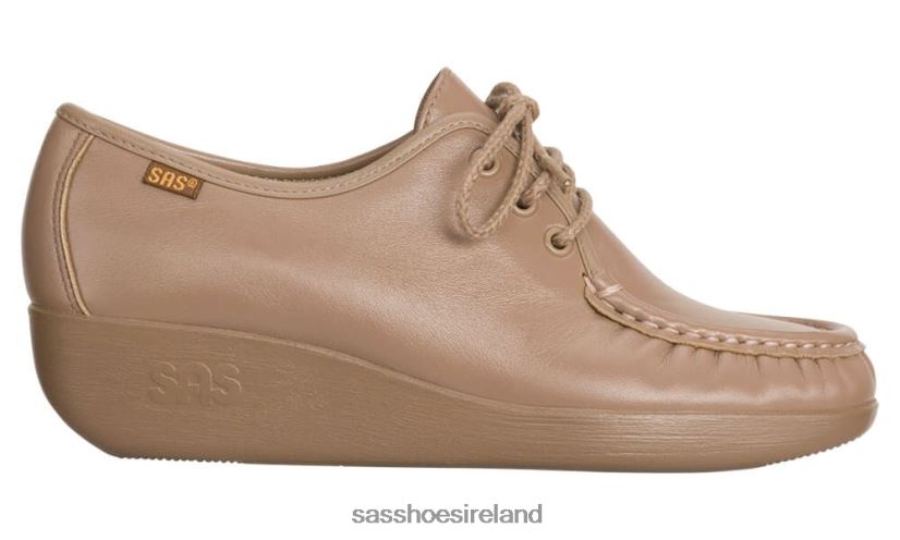 Women SAS Bounce Lace Up Moc Versatile X88N24273 Mocha