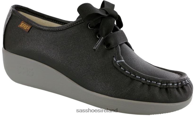 Women SAS Bounce Lace Up Moc Versatile X88N24274 Raven