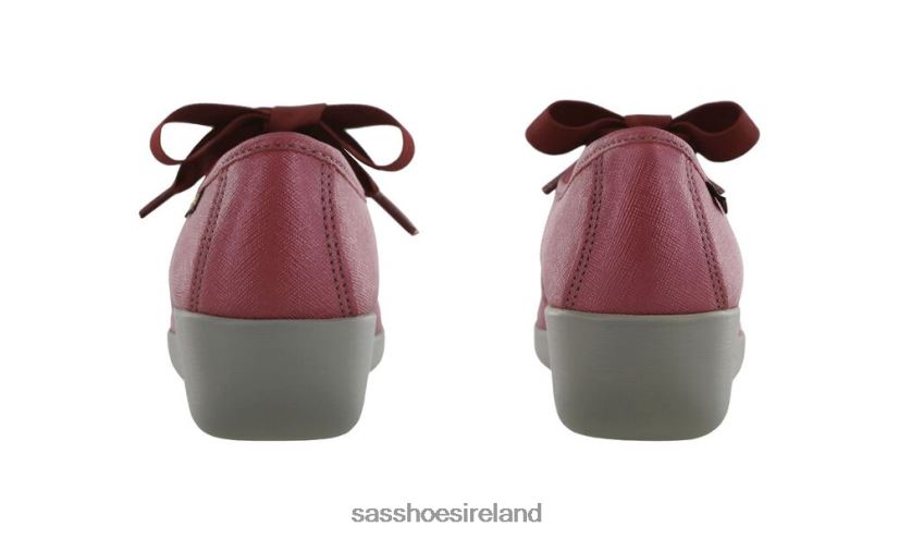 Women SAS Bounce Lace Up Moc Versatile X88N24275 Cranberry