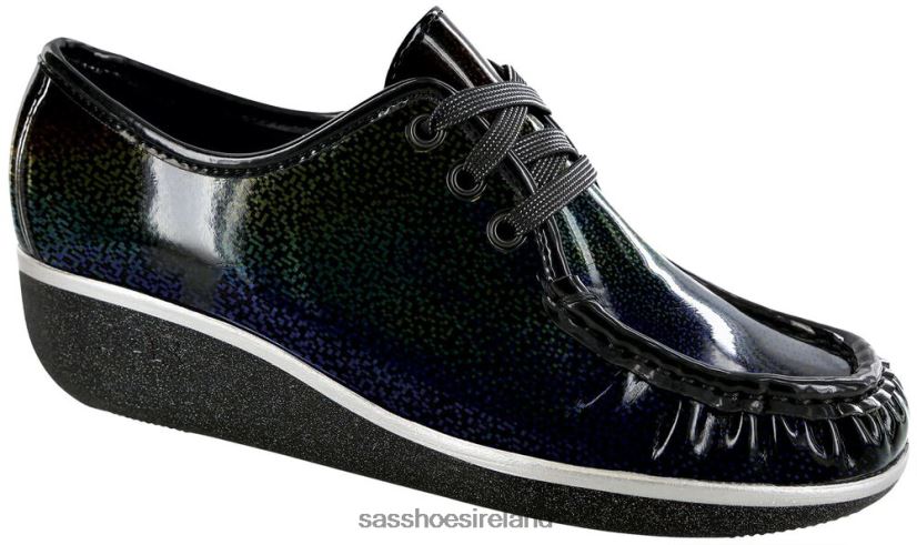 Women SAS Bounce Lace Up Moc Versatile X88N24276 Carnival Black