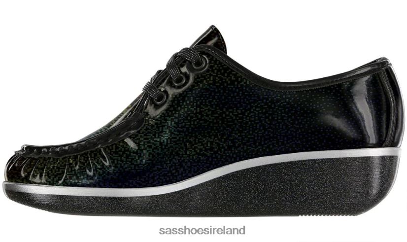 Women SAS Bounce Lace Up Moc Versatile X88N24276 Carnival Black