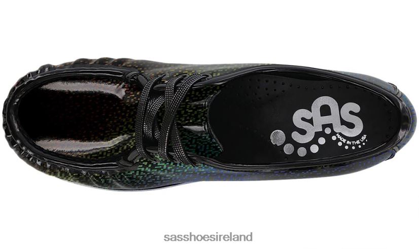 Women SAS Bounce Lace Up Moc Versatile X88N24276 Carnival Black