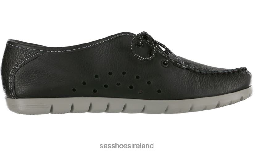 Women SAS Breezy Lace Up Moc Versatile X88N24277 Black