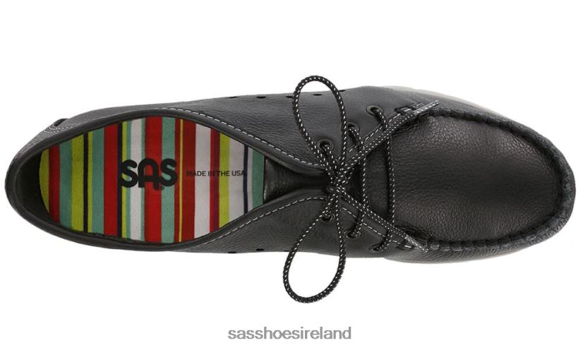 Women SAS Breezy Lace Up Moc Versatile X88N24277 Black
