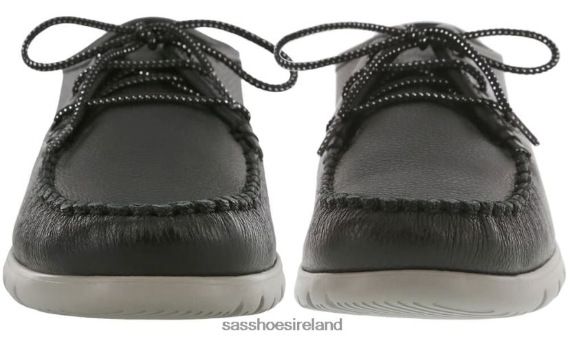 Women SAS Breezy Lace Up Moc Versatile X88N24277 Black