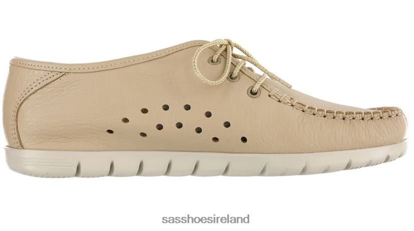 Women SAS Breezy Lace Up Moc Versatile X88N24278 Latte