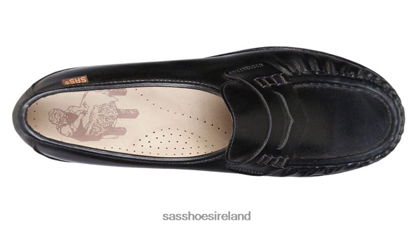 Women SAS Classic Slip On Loafer Versatile X88N24190 Black