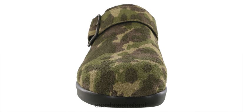 Women SAS Clog Slip On Loafer Versatile X88N24223 Camo