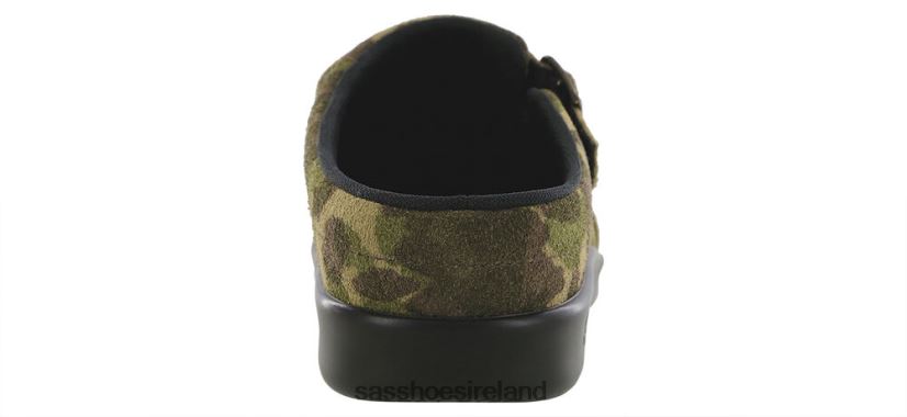 Women SAS Clog Slip On Loafer Versatile X88N24223 Camo