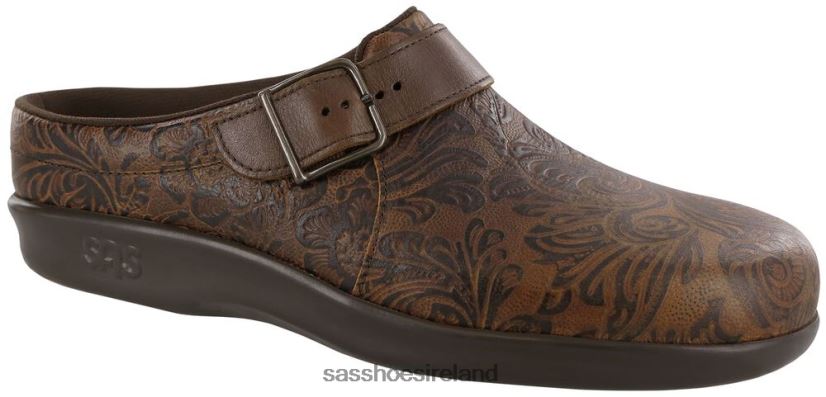 Women SAS Clog Slip On Loafer Versatile X88N24237 Cowboy Floral