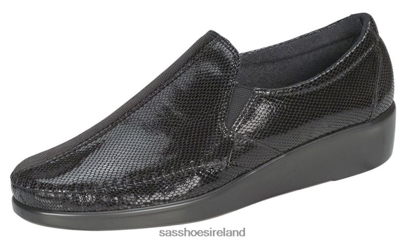 Women SAS Dream Slip On Loafer Versatile X88N24181 Black Snake