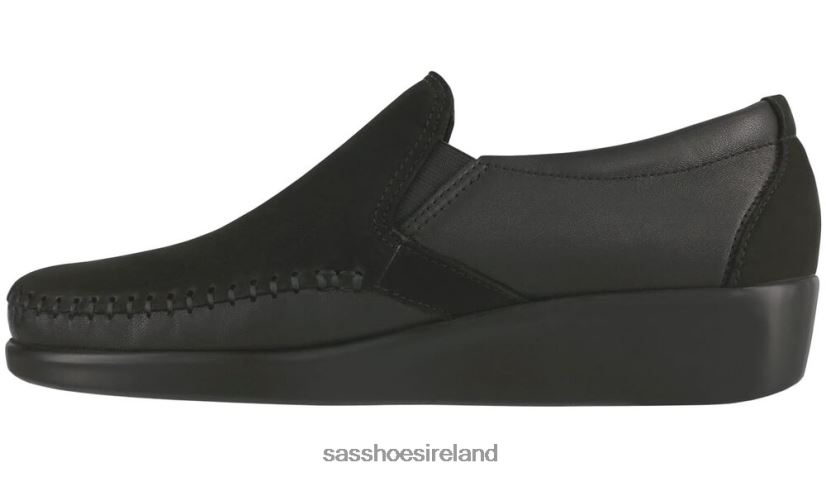 Women SAS Dream Slip On Loafer Versatile X88N24188 Charcoal Black