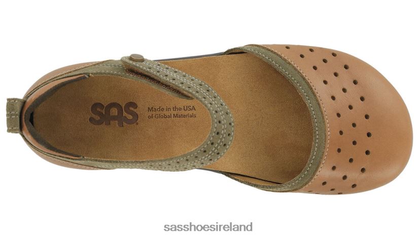 Women SAS Eden Mary Jane Shoe Versatile X88N248 Desert Sage