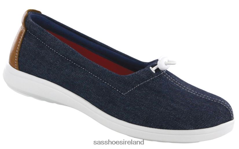 Women SAS Funk Active Slip On Loafer Versatile X88N24231 Blue Jean