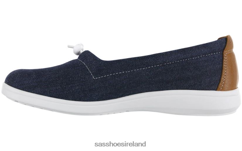 Women SAS Funk Active Slip On Loafer Versatile X88N24231 Blue Jean