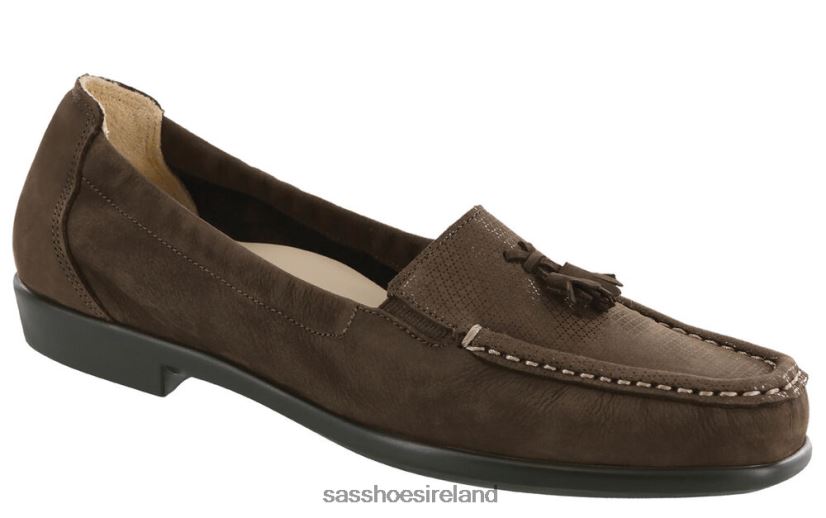 Women SAS Hope Slip On Loafer Versatile X88N24207 Brown Turf