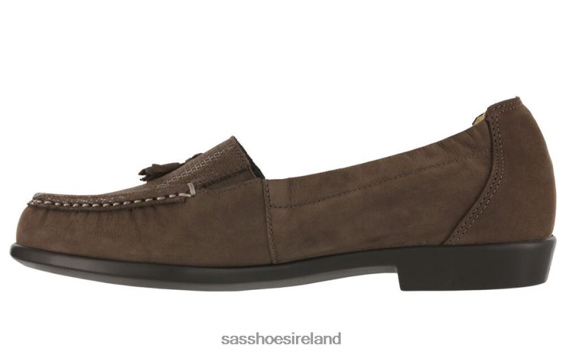 Women SAS Hope Slip On Loafer Versatile X88N24207 Brown Turf