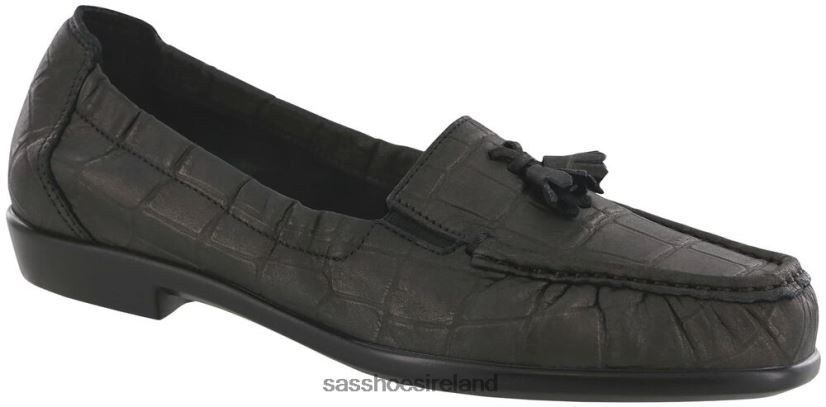 Women SAS Hope Slip On Loafer Versatile X88N24211 Black Croc
