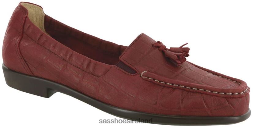 Women SAS Hope Slip On Loafer Versatile X88N24212 Red Croc