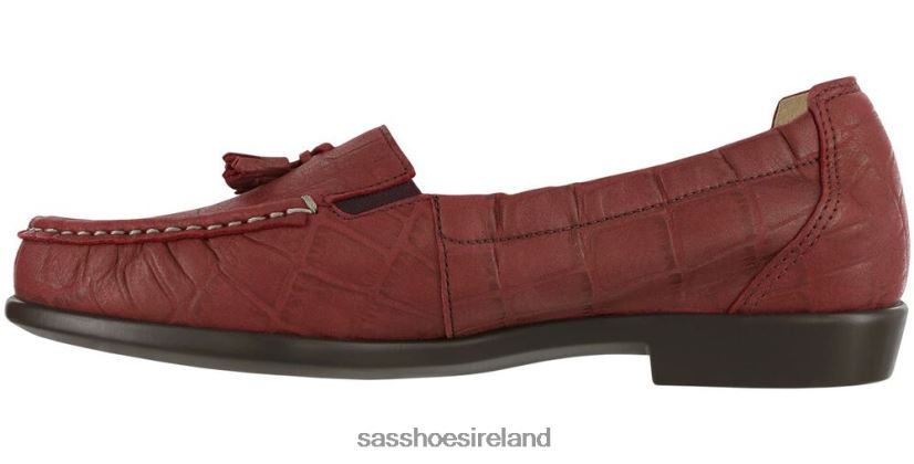Women SAS Hope Slip On Loafer Versatile X88N24212 Red Croc