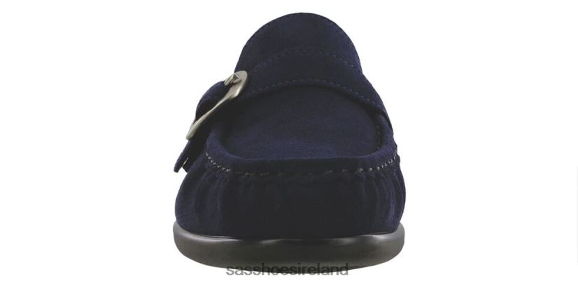 Women SAS Lara Slip On Loafer Versatile X88N24227 Navy Suede