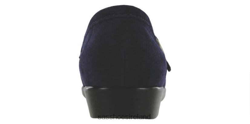 Women SAS Lara Slip On Loafer Versatile X88N24227 Navy Suede