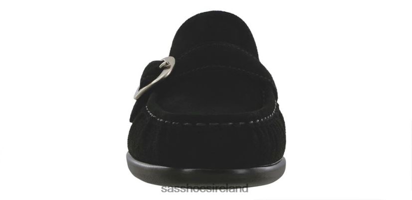 Women SAS Lara Slip On Loafer Versatile X88N24242 Black Suede