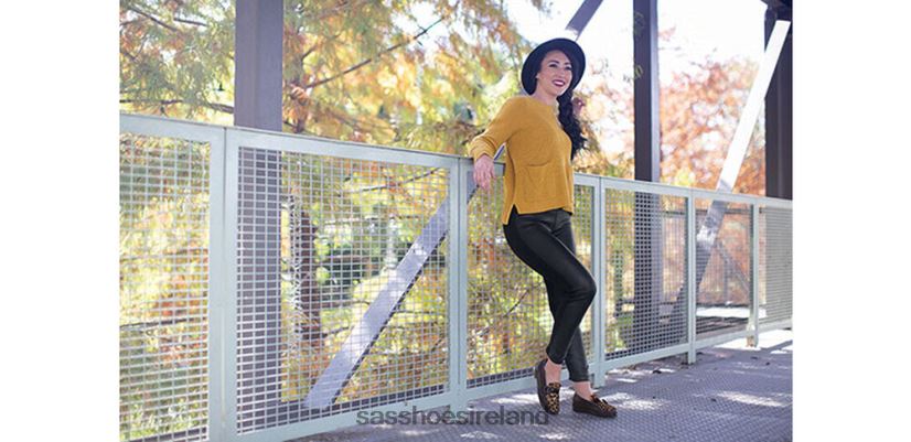 Women SAS Lara Slip On Loafer Versatile X88N24244 Brown Suede