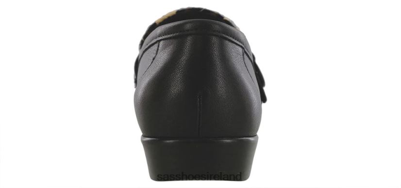 Women SAS Lara Slip On Loafer Versatile X88N24245 Black/Leopard