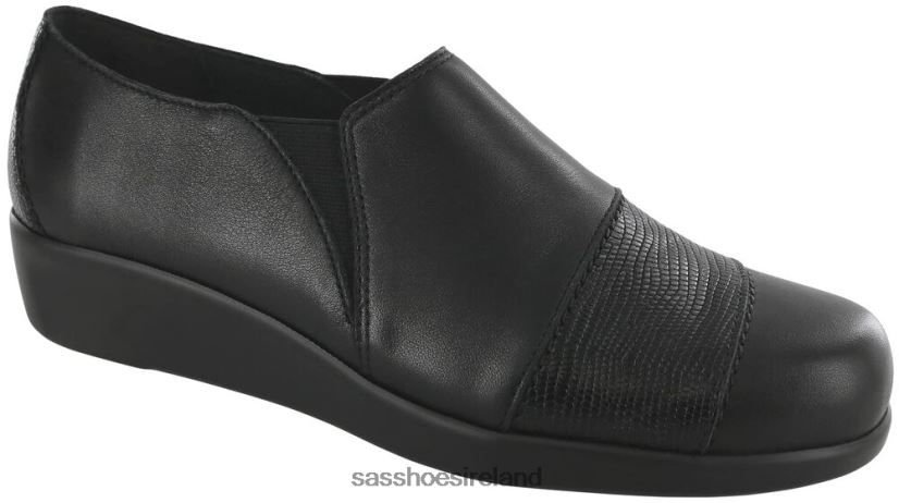 Women SAS Nora Slip On Loafer Versatile X88N24246 Black/Lizard