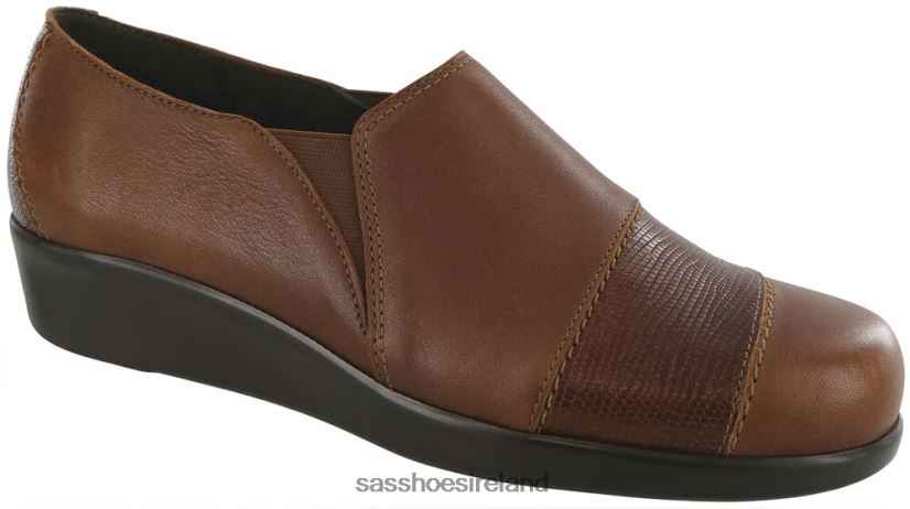 Women SAS Nora Slip On Loafer Versatile X88N24247 Auburn/Lizard