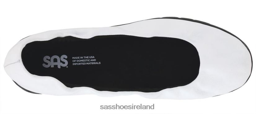 Women SAS Radiant Ballet Flat Versatile X88N2426 Chalk