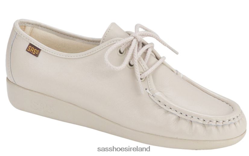 Women SAS Siesta Lace Up Loafer Versatile X88N24267 Bone