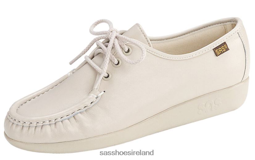 Women SAS Siesta Lace Up Loafer Versatile X88N24267 Bone