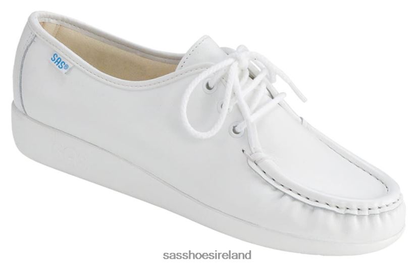 Women SAS Siesta Lace Up Loafer Versatile X88N24268 White