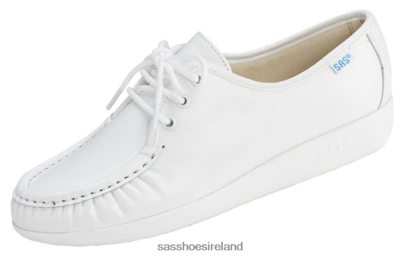 Women SAS Siesta Lace Up Loafer Versatile X88N24268 White